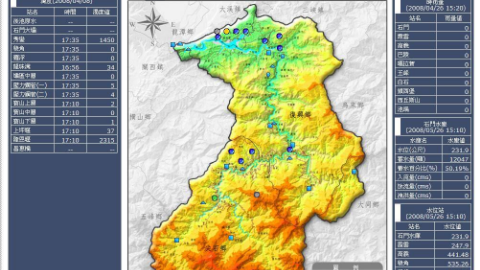 水庫集水區土砂觀測觀測畫面