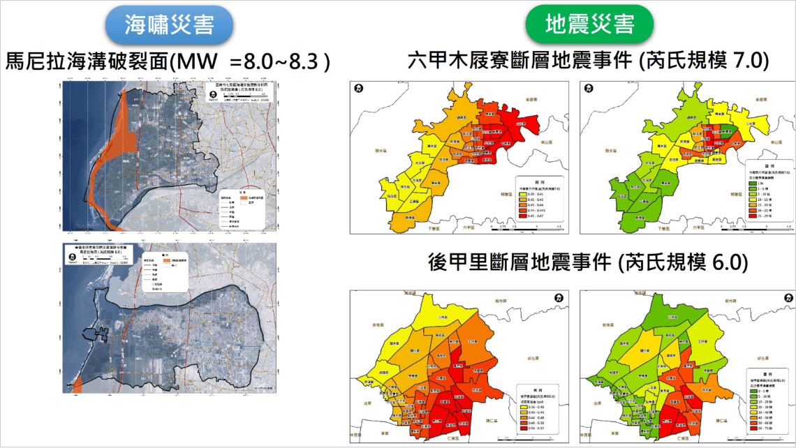 海嘯、地震災害潛勢模擬評估